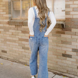 Distressed Overalls - Blue Wash | Dropship