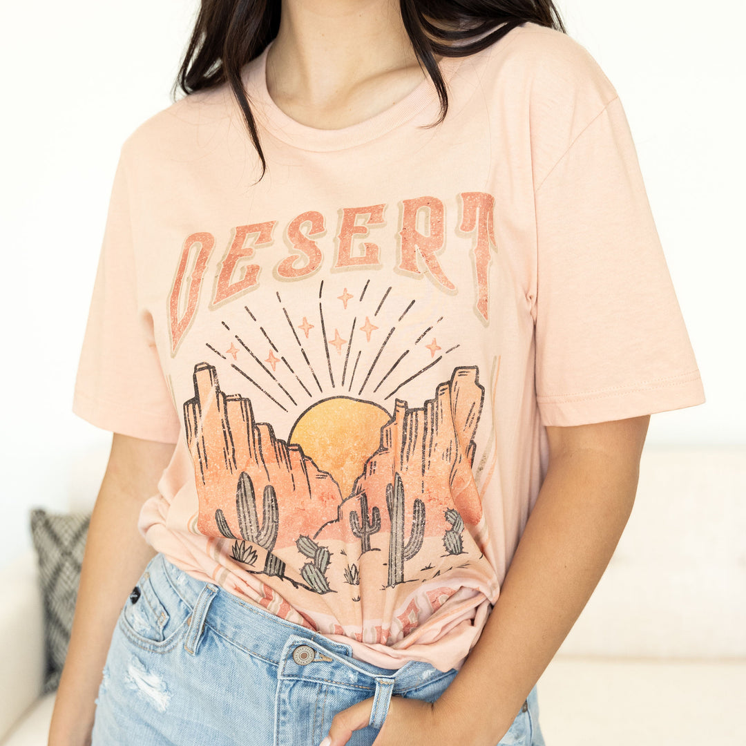 Desert Drifter Tee - Peach