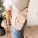 Aria Sling Backpack - Blush