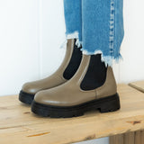 Rowen Platform Boots - Dark Taupe