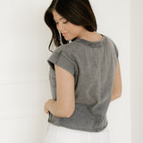 Baya Mineral Wash Boxy Fit Cotton Tank Top