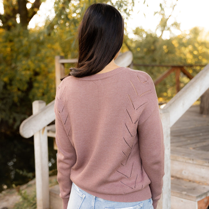 Peyton Sweater - Dusty Plum