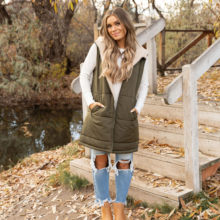 Monroe Vest - Olive