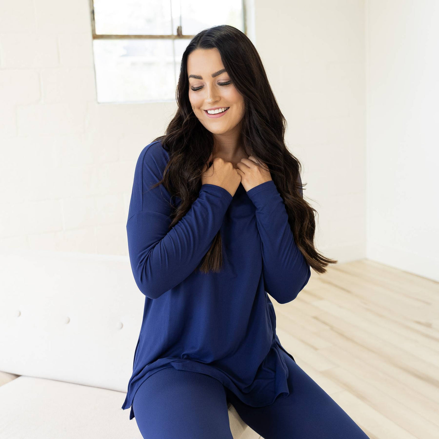 Ellie Microfiber Set - Navy