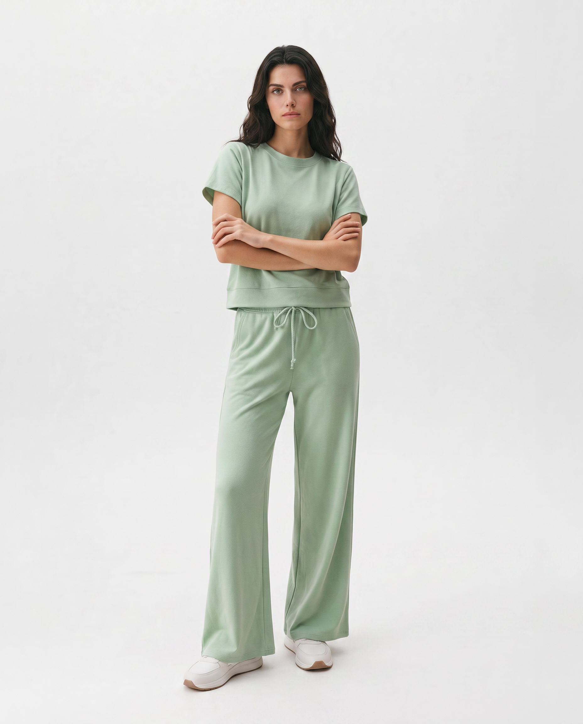 Lucy Wide Leg Pants 2pcs Outfit