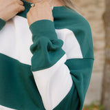 Mia Drop Shoulder Baggy Top - Evergreen | Dropship