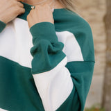 Mia Drop Shoulder Baggy Sweatshirt - Evergreen