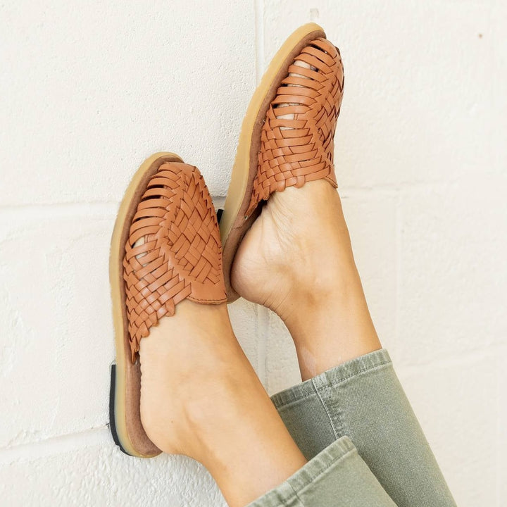 Anita Huarache Flats - Tawny Burch