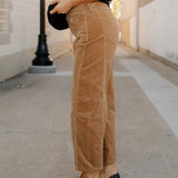 Corduroy Barrel Pants - Vervet