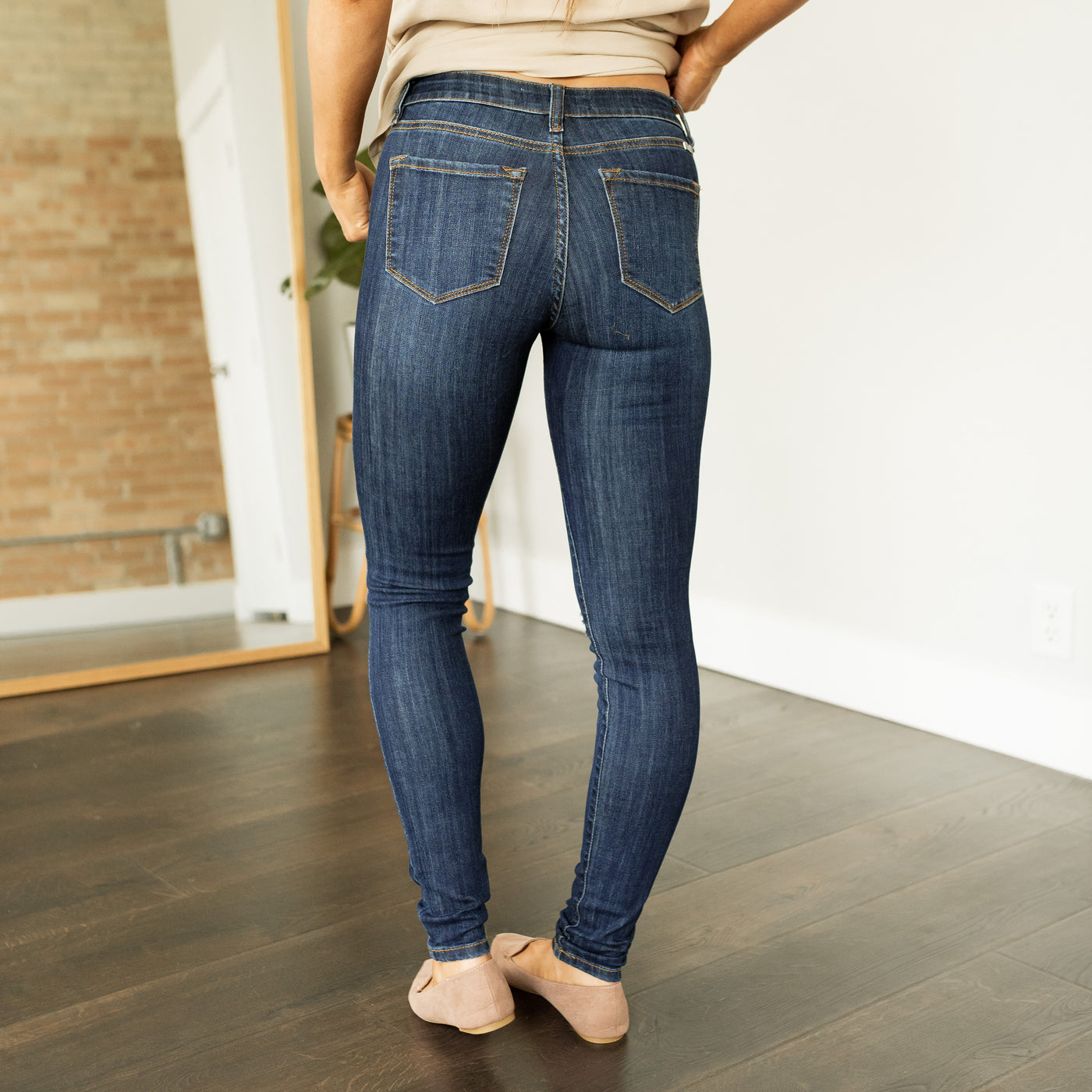 Shae Mid Rise Super Skinny Jeans - KanCan