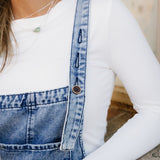 Distressed Overalls - Blue Wash | Dropship