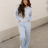 Harlow Active Pants 2pcs Outfit  - Blue | Dropship