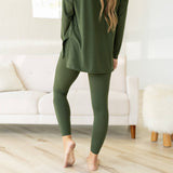 Ellie Microfiber Set - Dark Olive