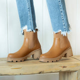 Skylar Platform Boots - Camel