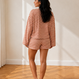 Rebecca Elastic Waistband Short Set