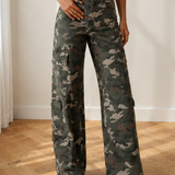 Peyton Camo Cargo Wide Leg Pants