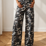 Peyton Camo Cargo Wide Leg Pants