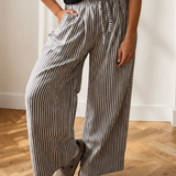 Naeve Stripe Wide Leg Casual Pants