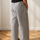Naeve Stripe Wide Leg Casual Pants