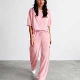 On The Go Set Half Sleeve T-Shirt & Cargo Sweatpants Set