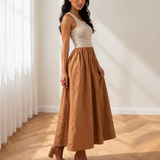 Olivia Striped Sleeveless Dress