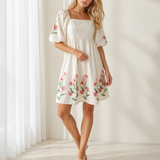 Charlotte Puff Sleeve Babydoll Dress