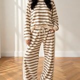 Lily Drawstring Pant Set - Brown