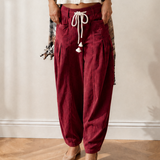 Sienna Drawstring Corduroy Casual Pants