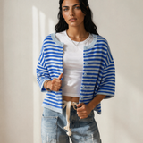 Freya Half Sleeve Knit Button Down Sweater Cardigan