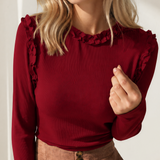 Phoebe Frill Detail Long Sleeve Top