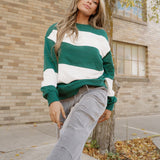 Mia Drop Shoulder Baggy Top - Evergreen | Dropship