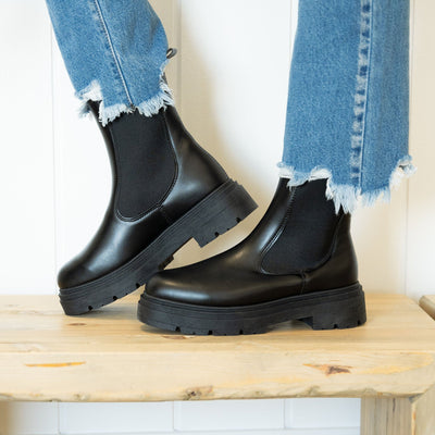 Rowen Platform Boots - Black