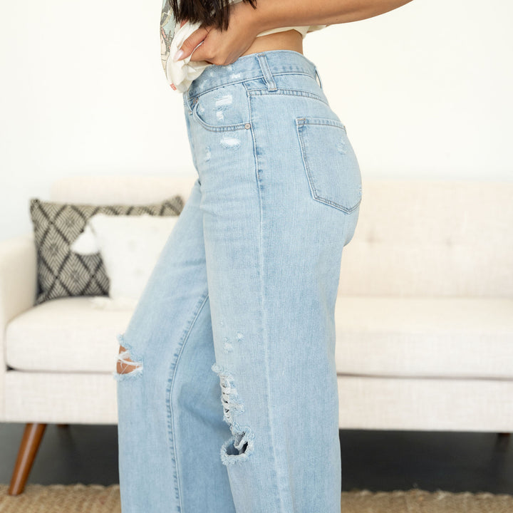 Zara Cropped Wide Leg Jeans - KanCan