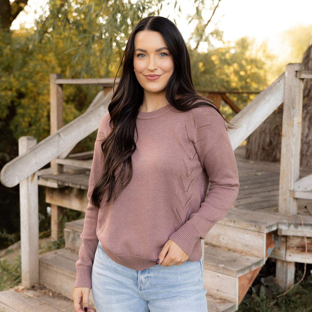 Peyton Sweater - Dusty Plum