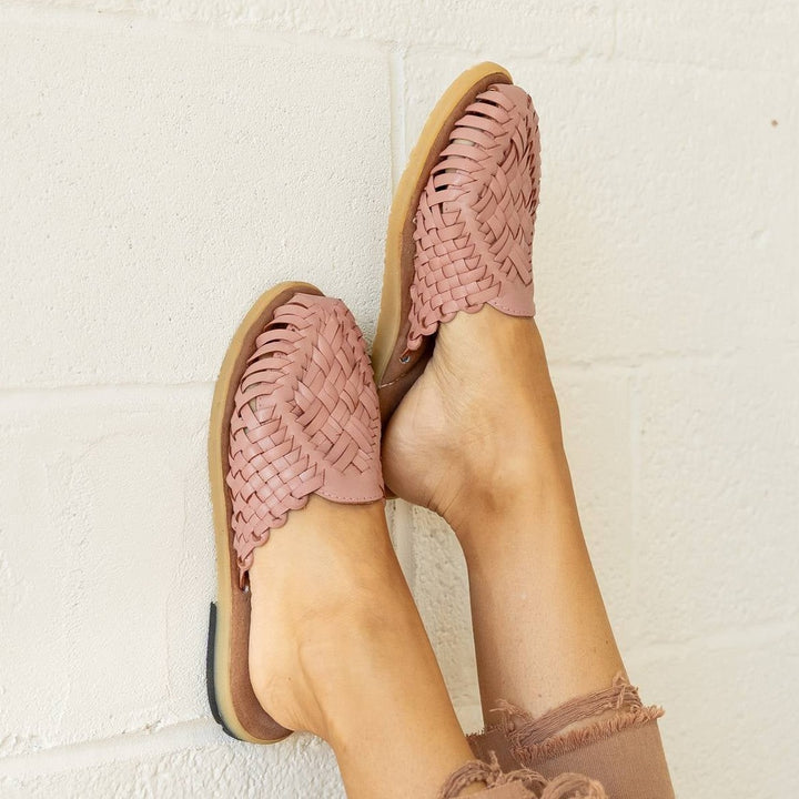 Anita Huarache Flats - Peony