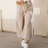 Paisley Lantern Pants - Brown | Dropship