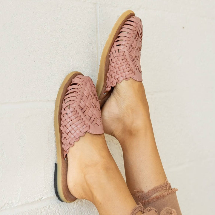 Anita Huarache Flats - Peony