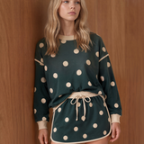 Elle Pullover Drawstring Skirt 2pcs Set