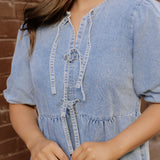 Fallon Denim Dress | Dropship