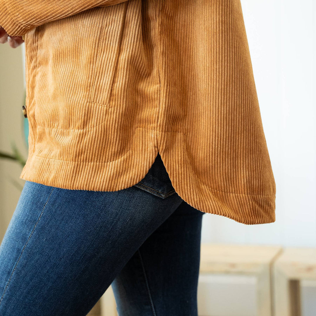 Laramie Corduroy Shacket - Caramel