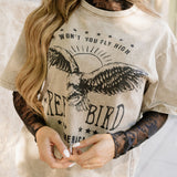 Free Bird Mineral Wash Tee