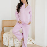 Harlow Half Zip Thumbhole Sleeve Hoodie Active Pants 2pcs Outfit