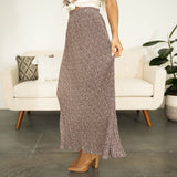 Charlie Floral Skirt - Brown