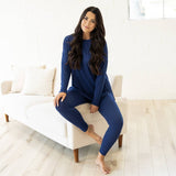 Ellie Microfiber Set - Navy