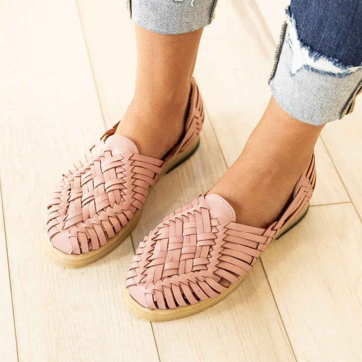 Ana Huarache Flats - Peony