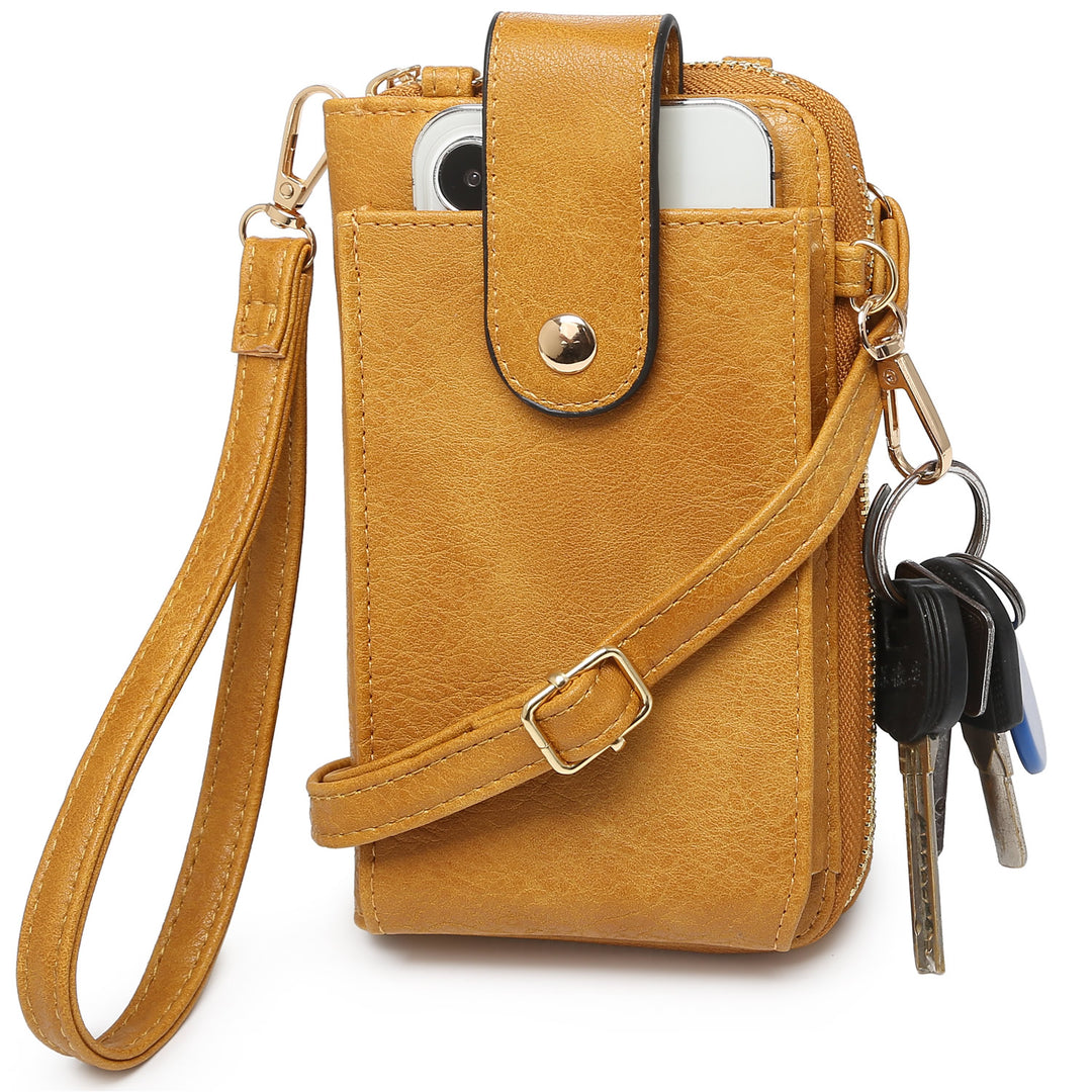 Iris Cell Phone Purse - Mustard