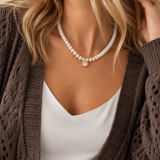 Bailey Necklace - White Moonstone