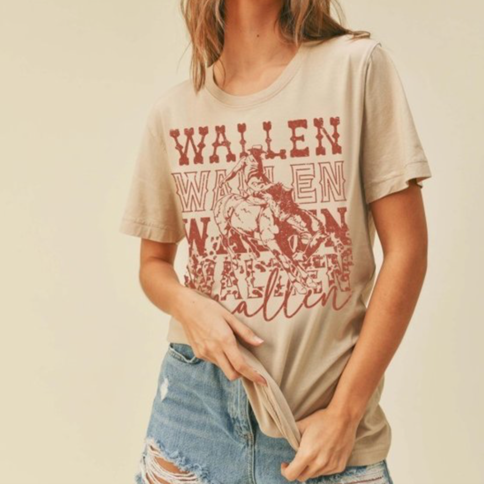 Wallen Graphic Tee - Tan