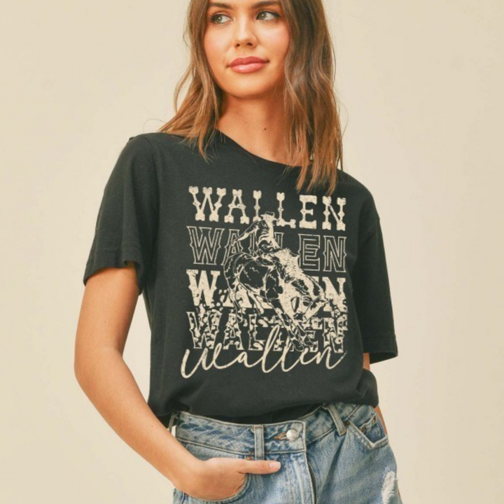 Wallen Graphic Tee - Black