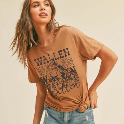 Wallen Graphic Tee - Toasted Almond